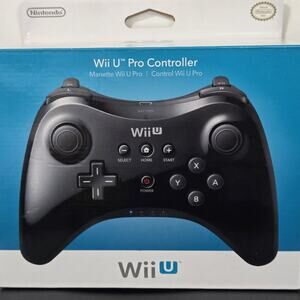Nintendo Wii U Pro Controller OEM Black Brand New Factory Sealed Authentic